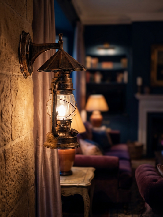 Antique Lantern Wall Lamp