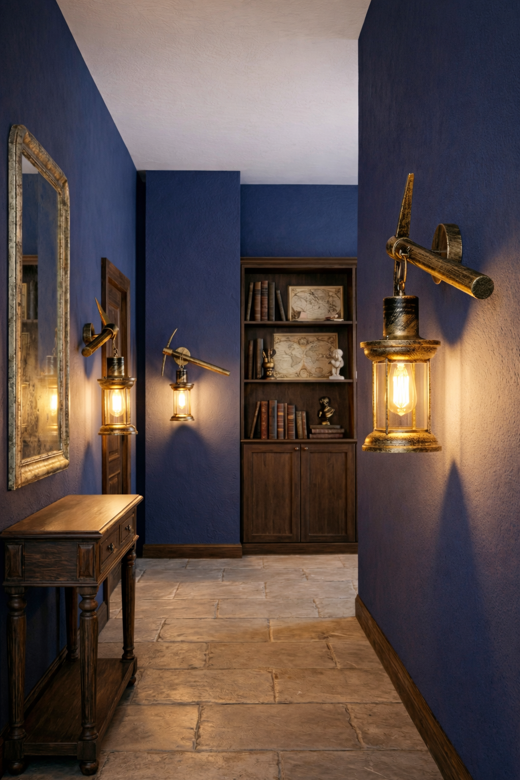 Vintage Mining Wall Sconce
