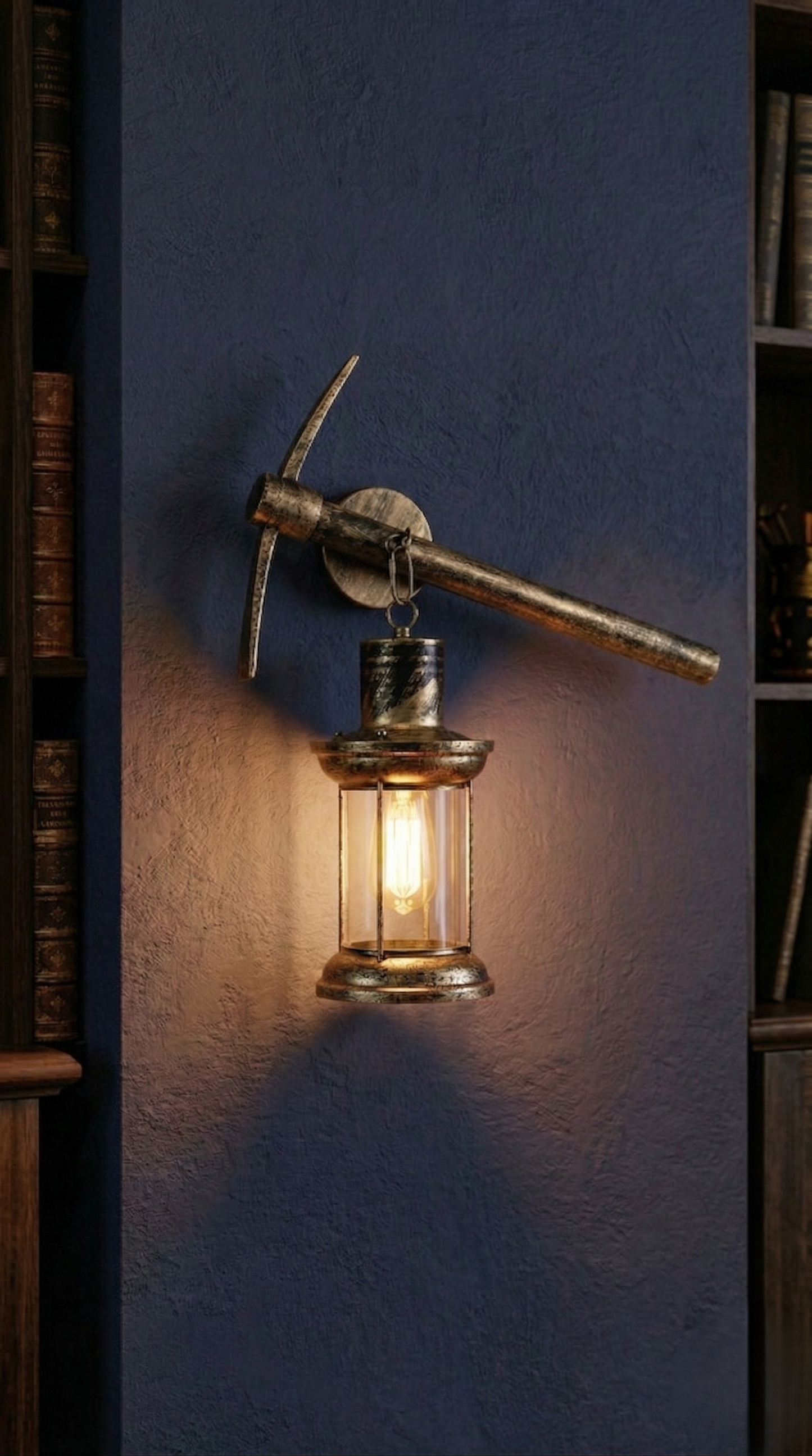 Vintage Mining Wall Sconce