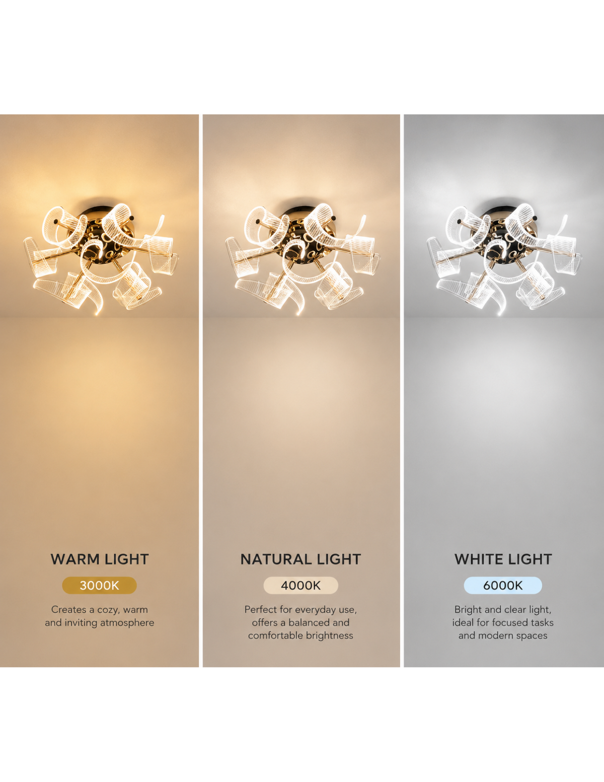 Decorative LED ceiling lamp for hallway bedroom and living room