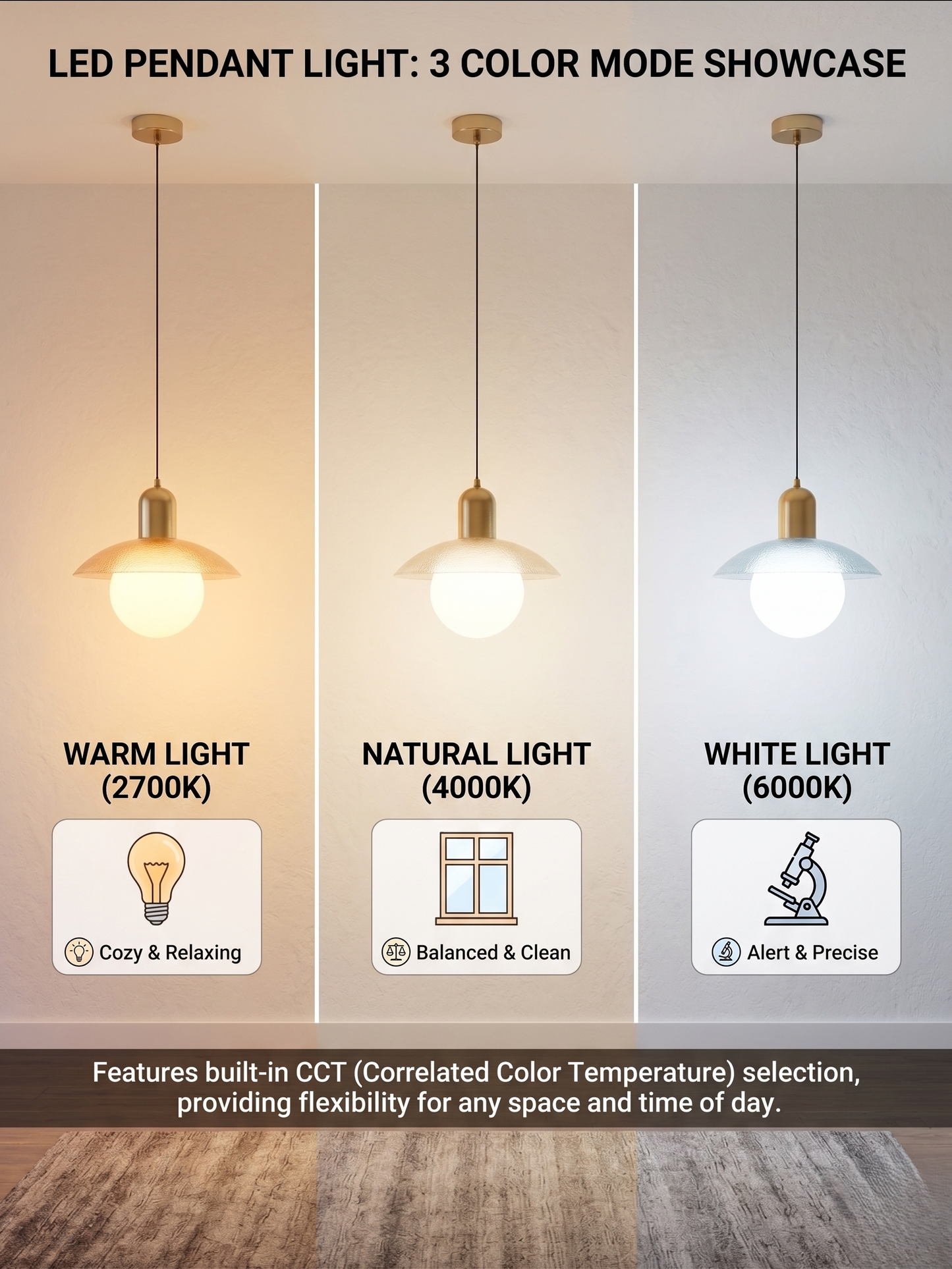 Modern hanging light for dining room