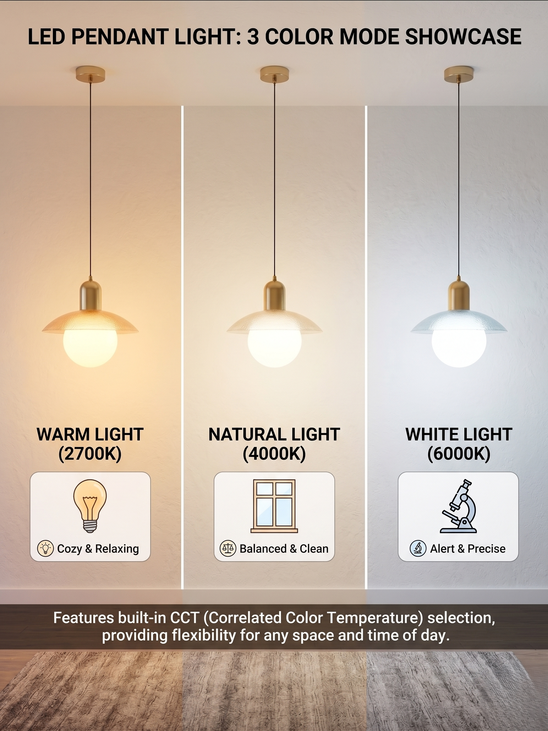 Modern hanging light for dining room